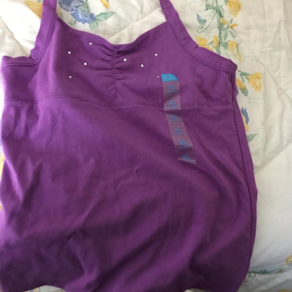 CP Girls halter top with rhinestones size XL