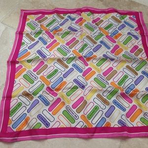 Coach 100% silk scarf