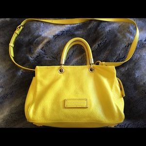 yellow leather purse. Priced to sell.