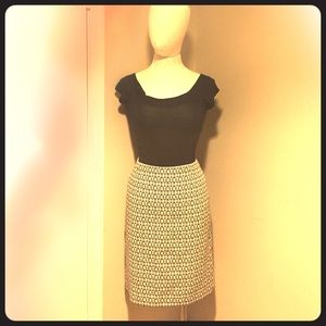 Patterned skirt perfect for work!