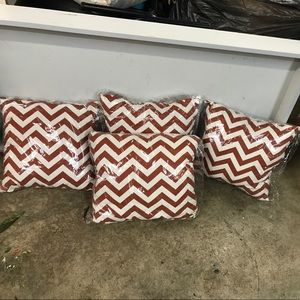 Burnt orange outdoor pillows