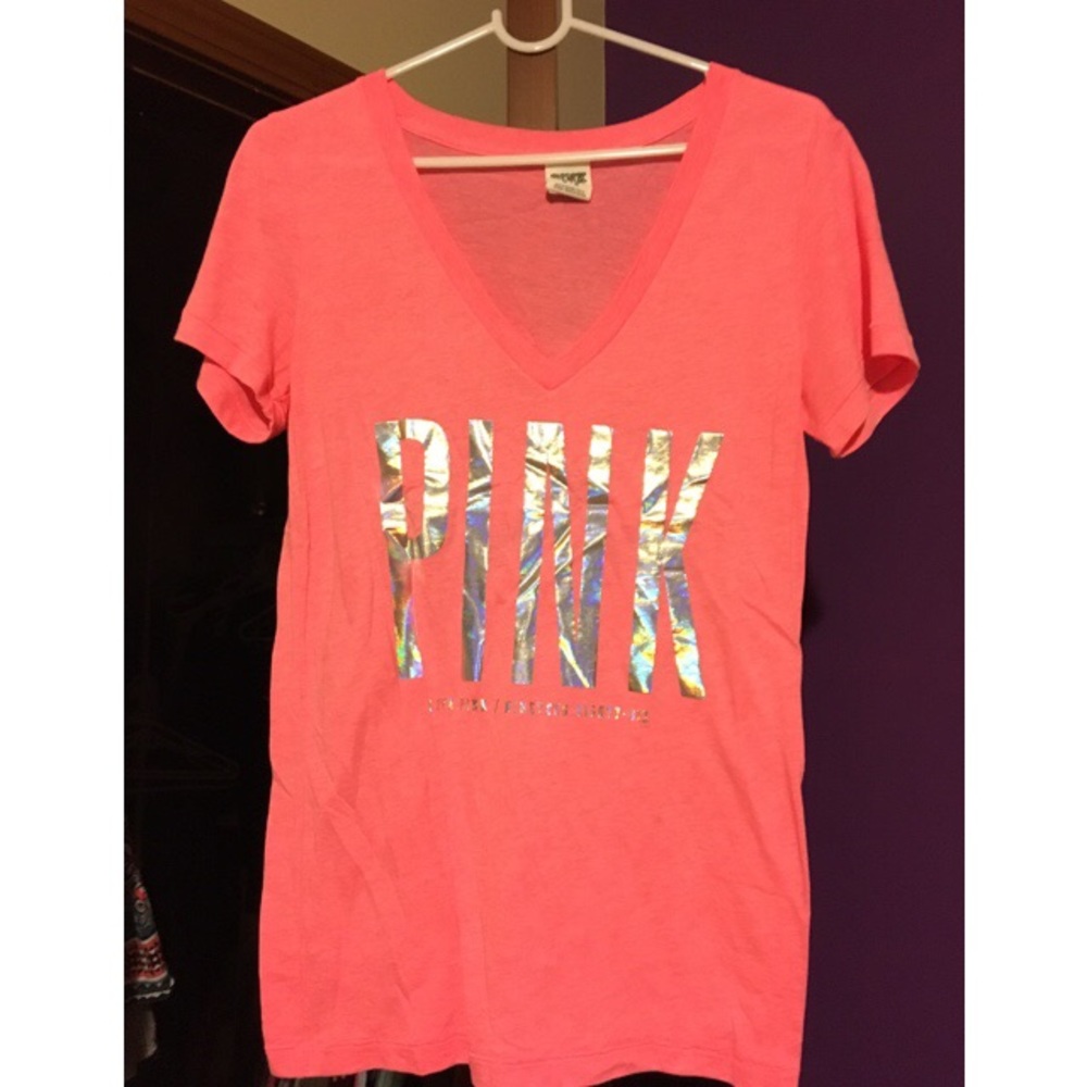 Pink brand short sleeve shirt. Size medium