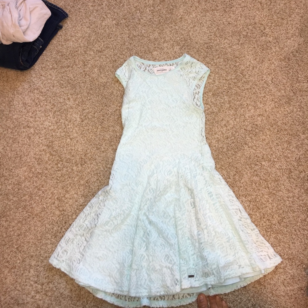 Abercrombie kids mint pace skater dress