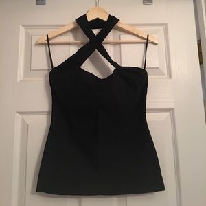 Unique Vintage black halter top