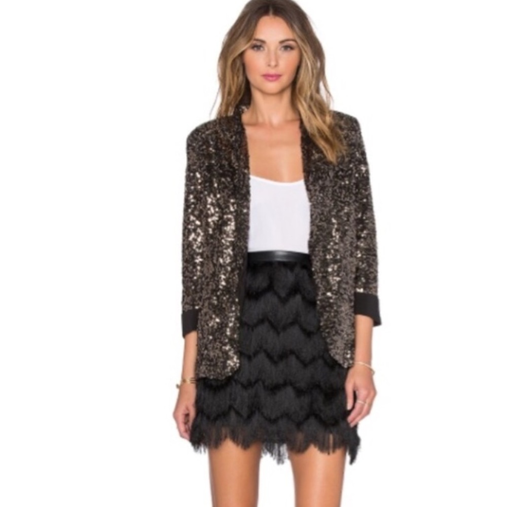 Same Edelman fringe skirt