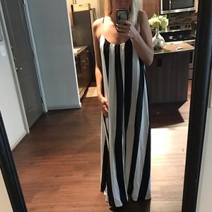 Mumu striped maxi dress