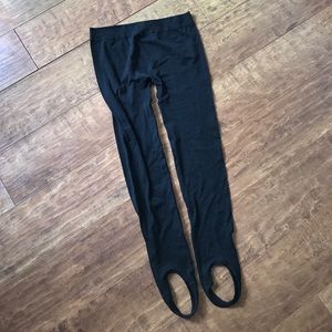 Black Stretch Stirrup Leggings