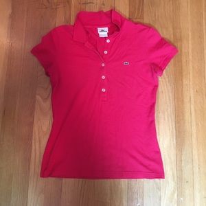 Lacoste Pink Polo Shirt
