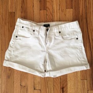 J. Crew White Jean Shorts