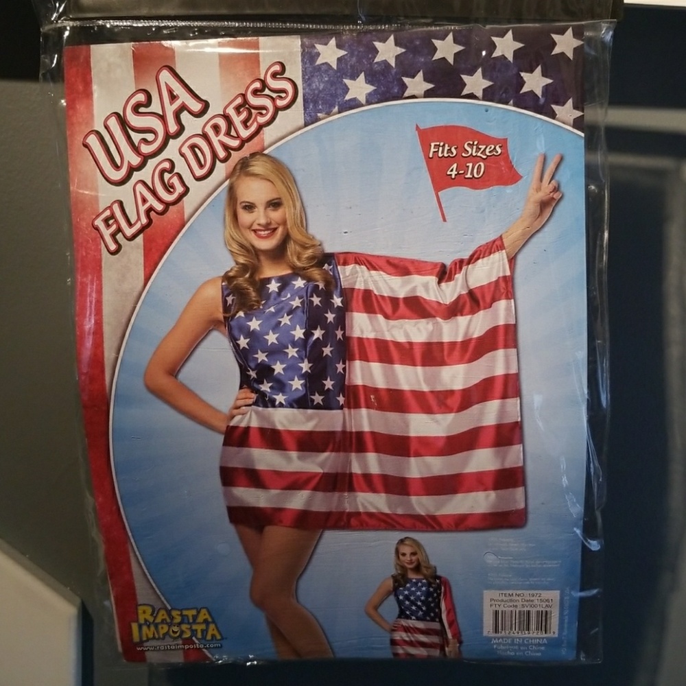 Rasta Impasta Flag Dress Halloween Costume Adult