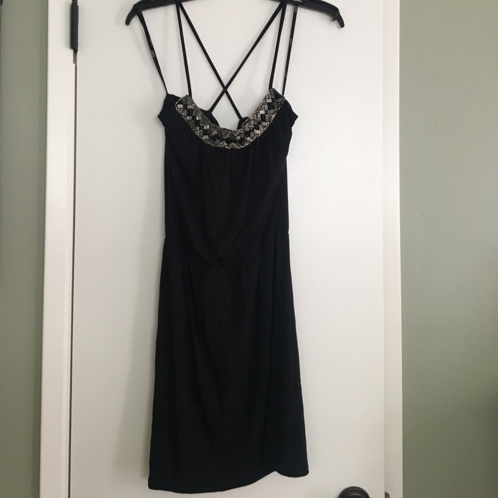 Gorgeous Tart Embellished Black Dress!