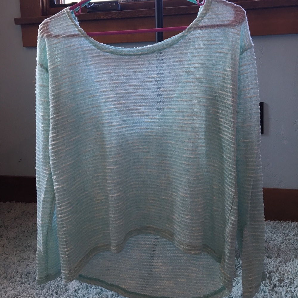 Light Blue see through shirt