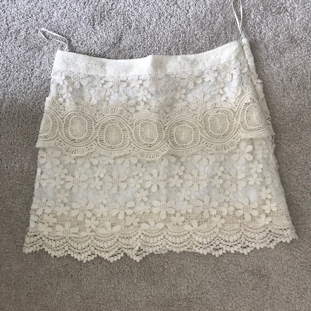 Free People Le Lace skirt
