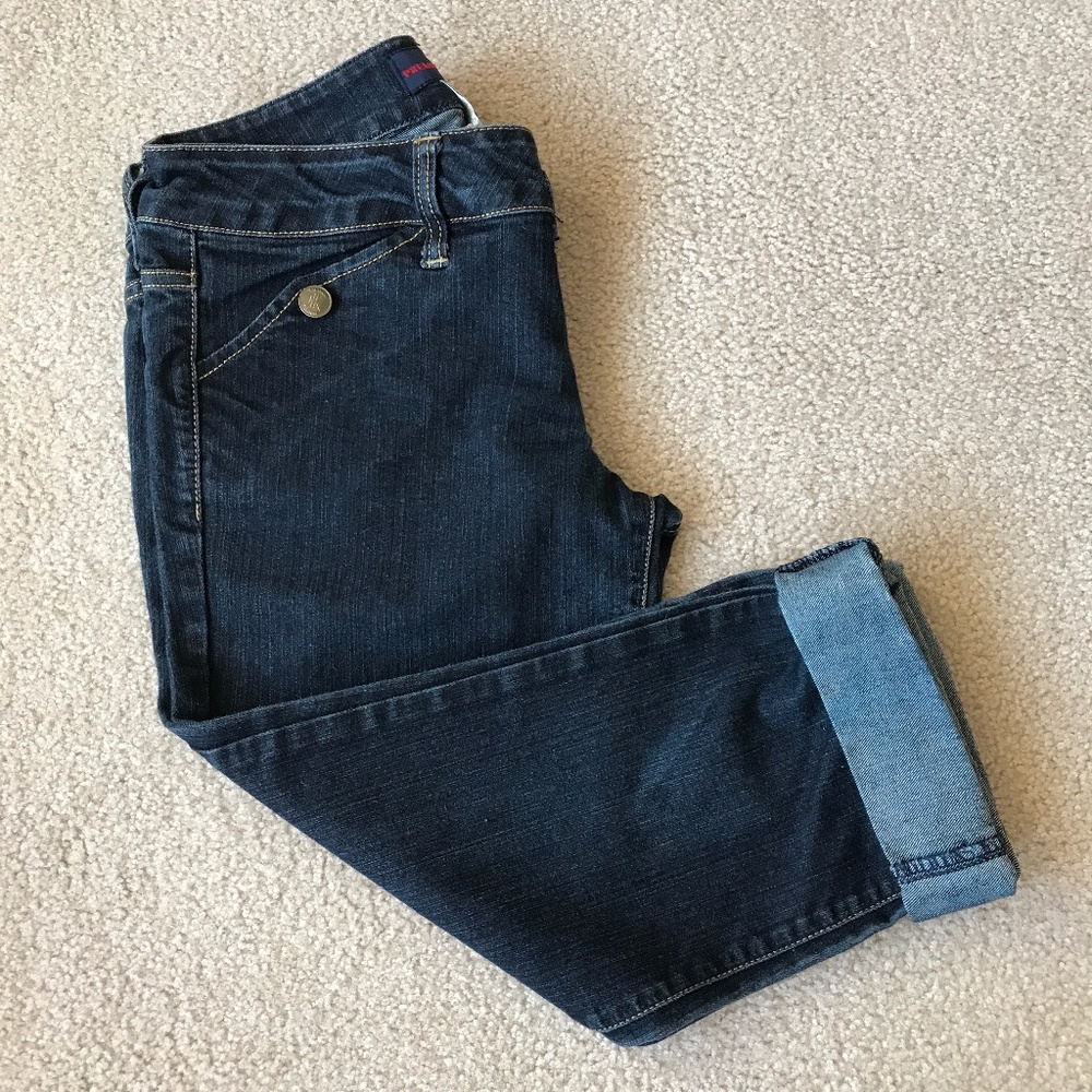 CROPPED DENIM JEAN PANTS SUPER CUTE!!!