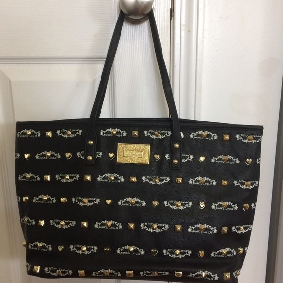 Betsey Johnson Handbags - New Betsy Johnson Signature Logo Stud Tote