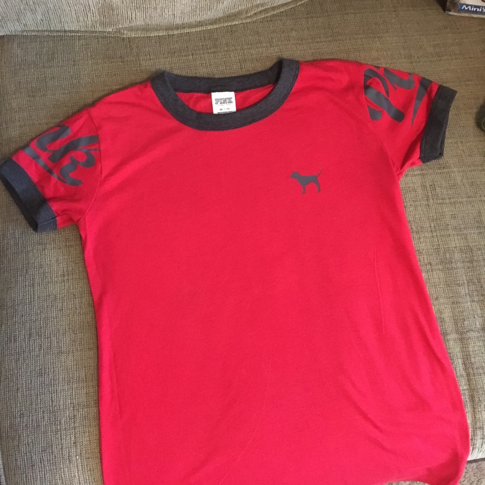 VS Pink Ringer Tee
