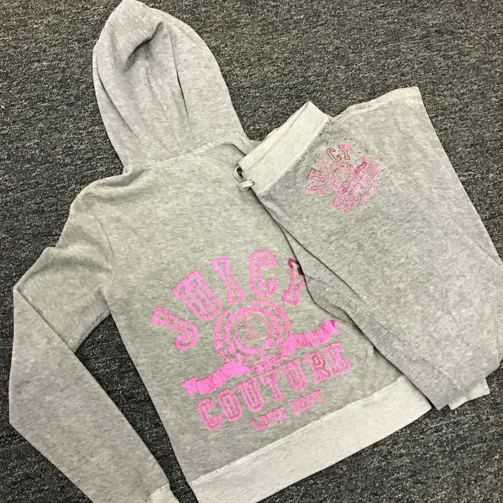 Juicy Couture Terry Cloth Set - Hoodie and Pants