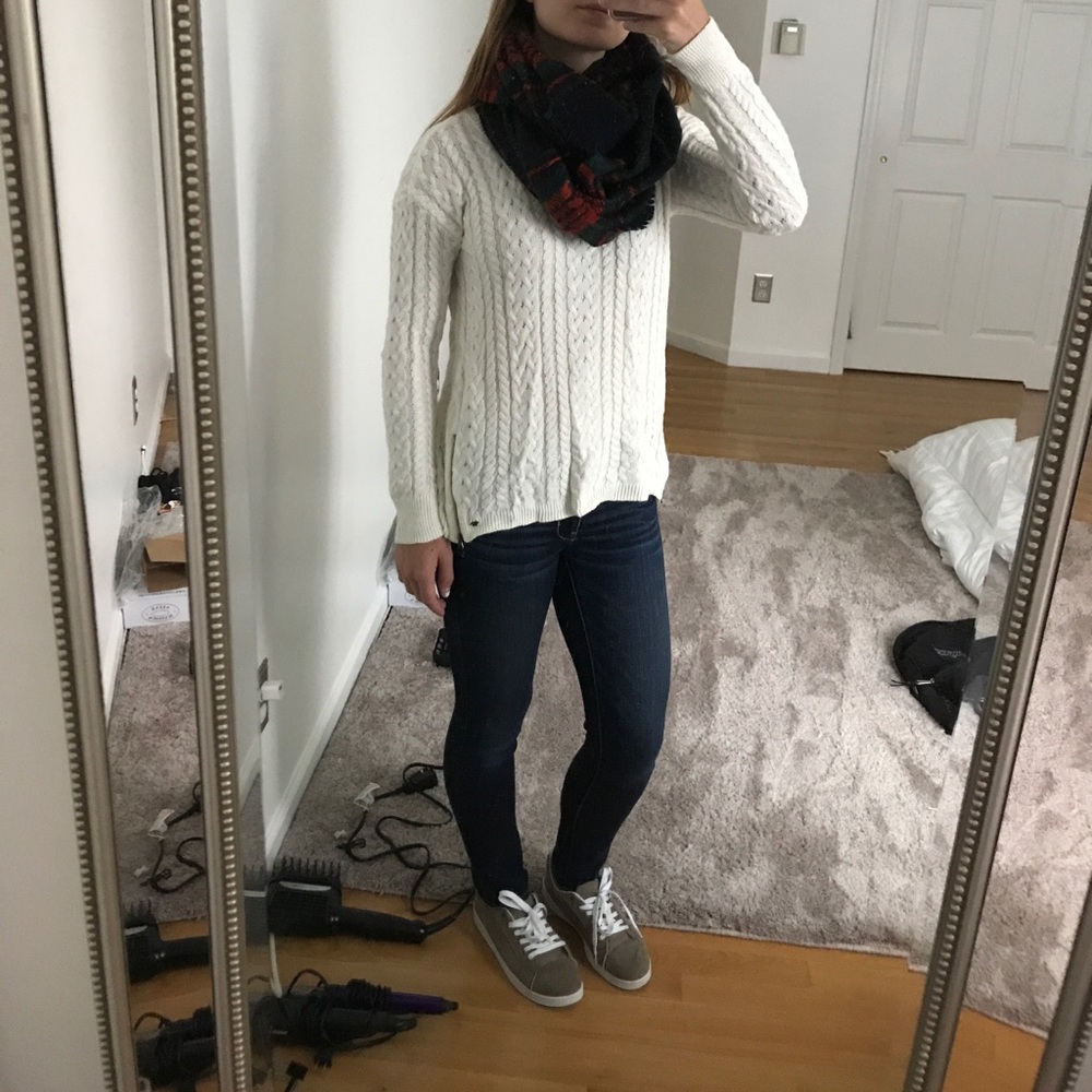 Plaid Circle scarf