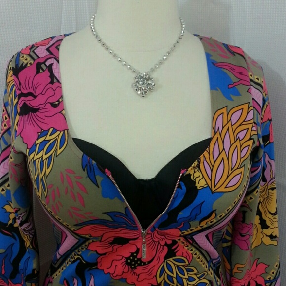 NICKI MINAJ Multicolor Midi Dress. NWT - Picture 4 of 5