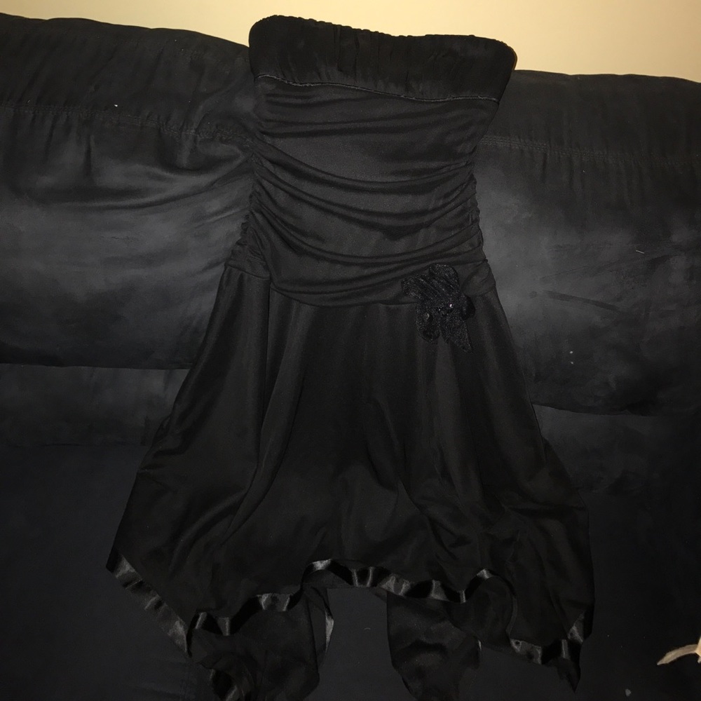 Formal short thin strap dress
