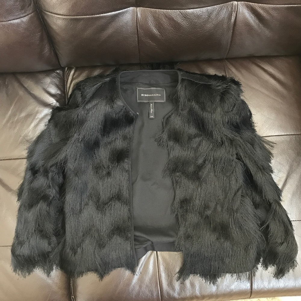 BCBGMAXAZRIA BLACK JAXON JACKET