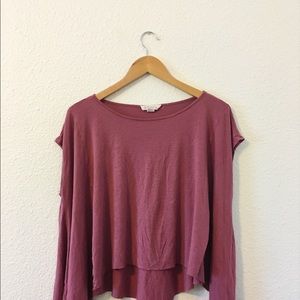 FOREVER 21 Flowy Mauve Tee