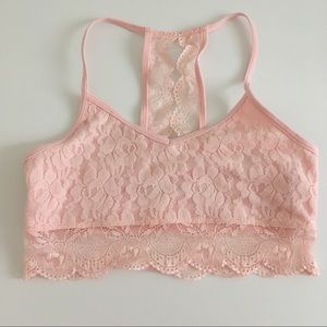 abercrombie kids light pink bralette