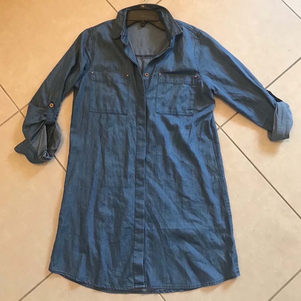 Lulus chambray shirt dress size small