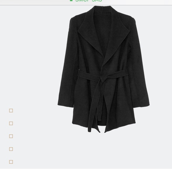 Maje vanite belted jacket. Size 1, fits s/m - Picture 5 of 5