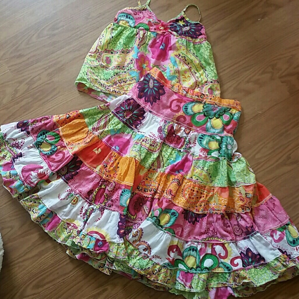 Mimi and maggie skirt and tank set