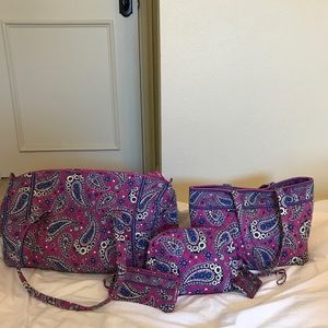 HUGE BOYSENBERRY PRINT VERA BRADLEY LOT