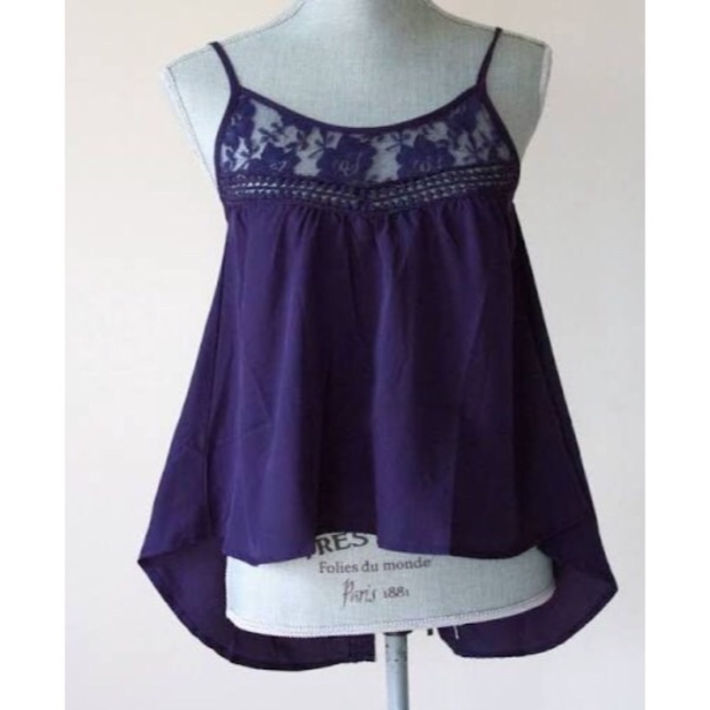 Cute Dark Purple Tank Top
