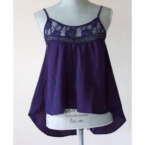 Cute Dark Purple Tank Top