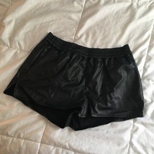 H&M Leather Shorts