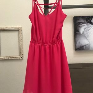 Hot pink dress