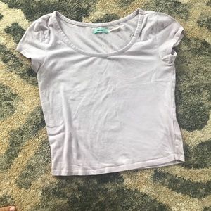 Urban Outfitters Light Purple Cropped T Shirt
