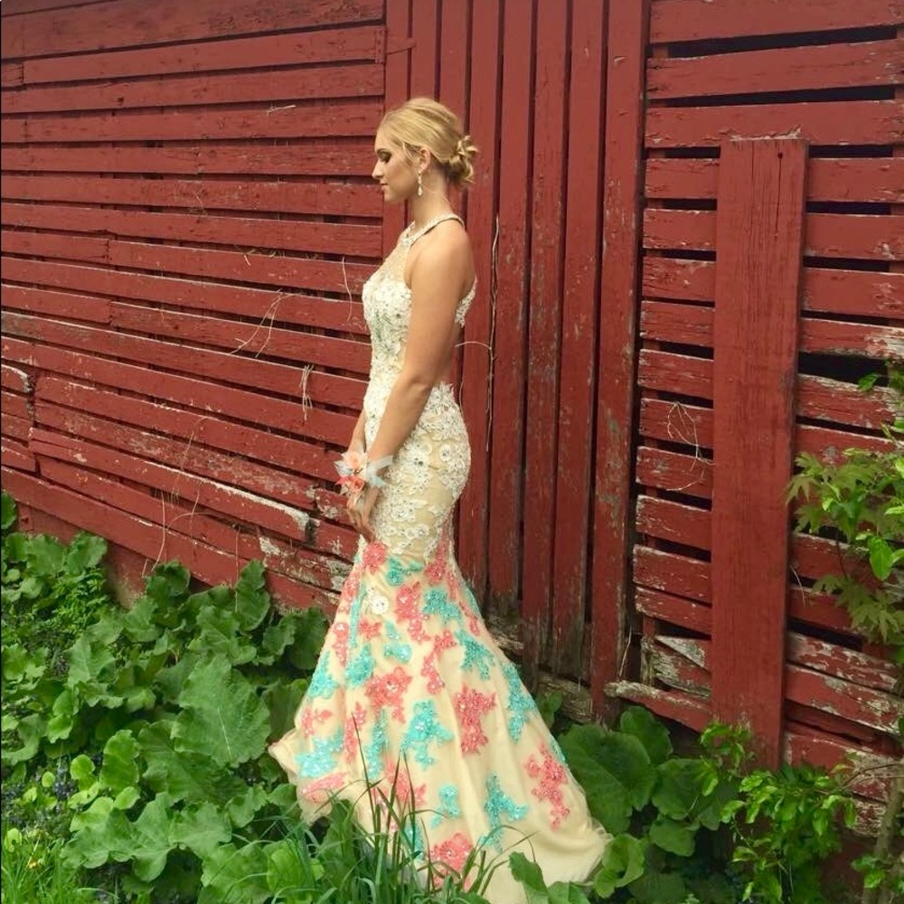Rachel Allan size 4 designer prom dress