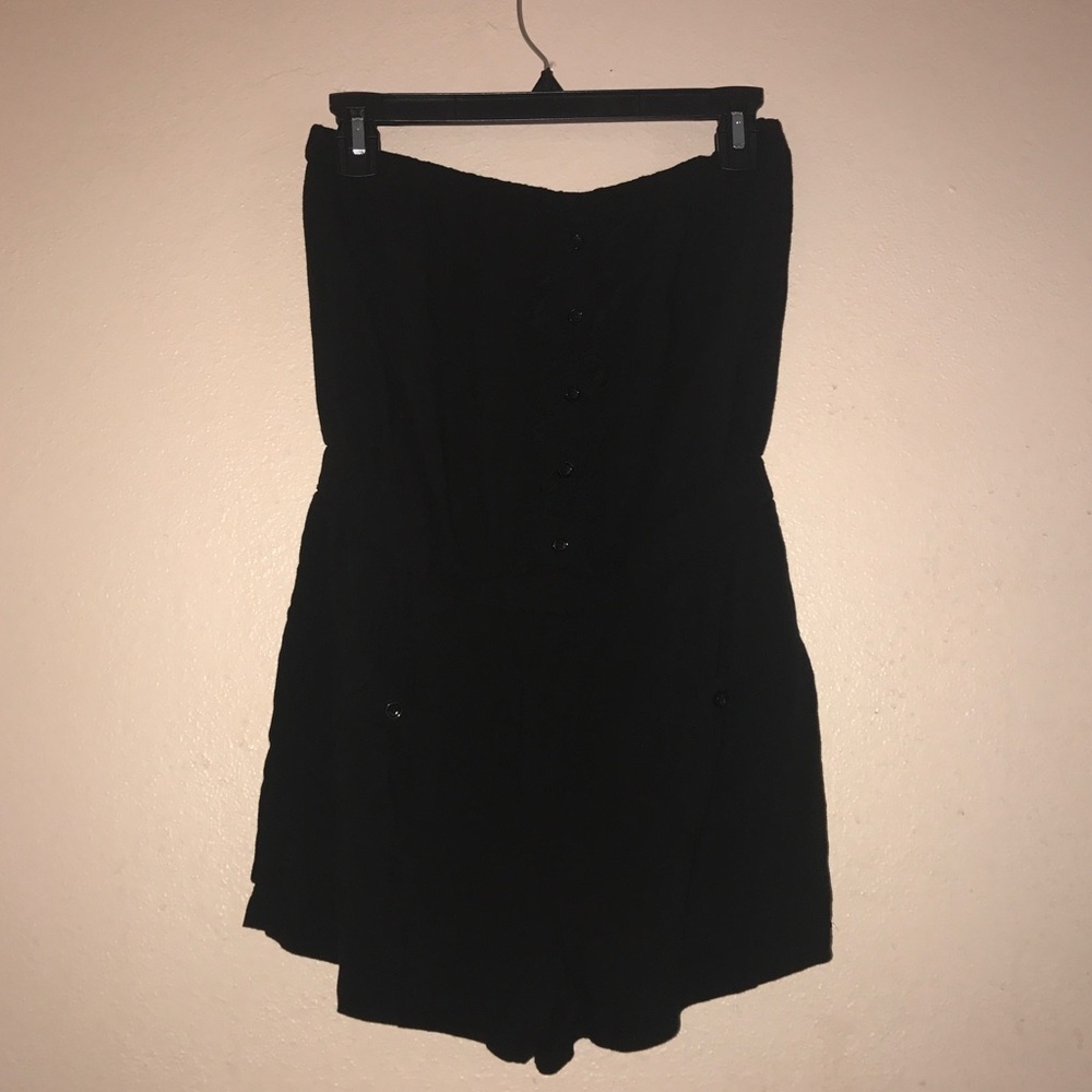 Black Sleeveless Romper
