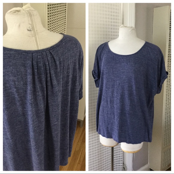 Eileen Fisher Tops - Eileen Fisher 100% Linen Top, cuff sleeve, EUC!