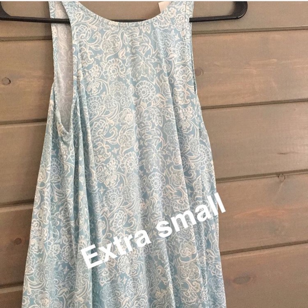 Baby Blue Patterned High Neck Top