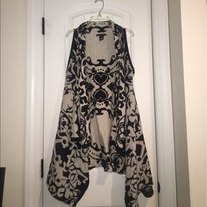 Black and Cream Vest