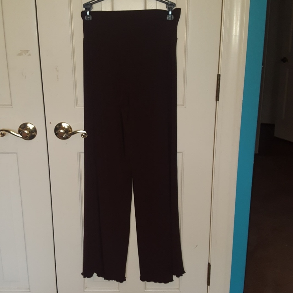Brown flowy pants