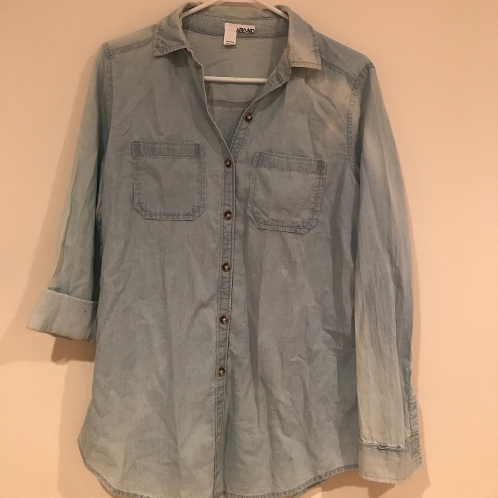 Denim Button-down Shirt