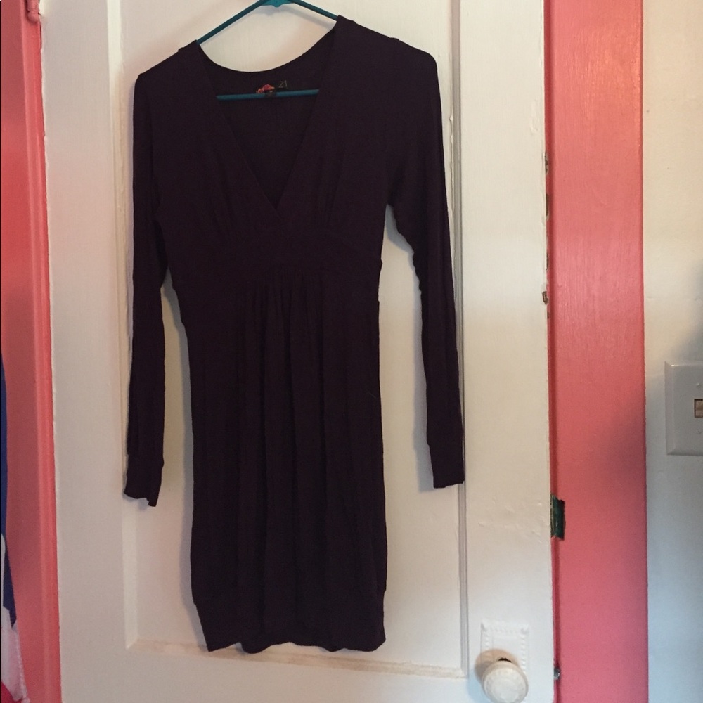 Purple forever 21 V-neck dress
