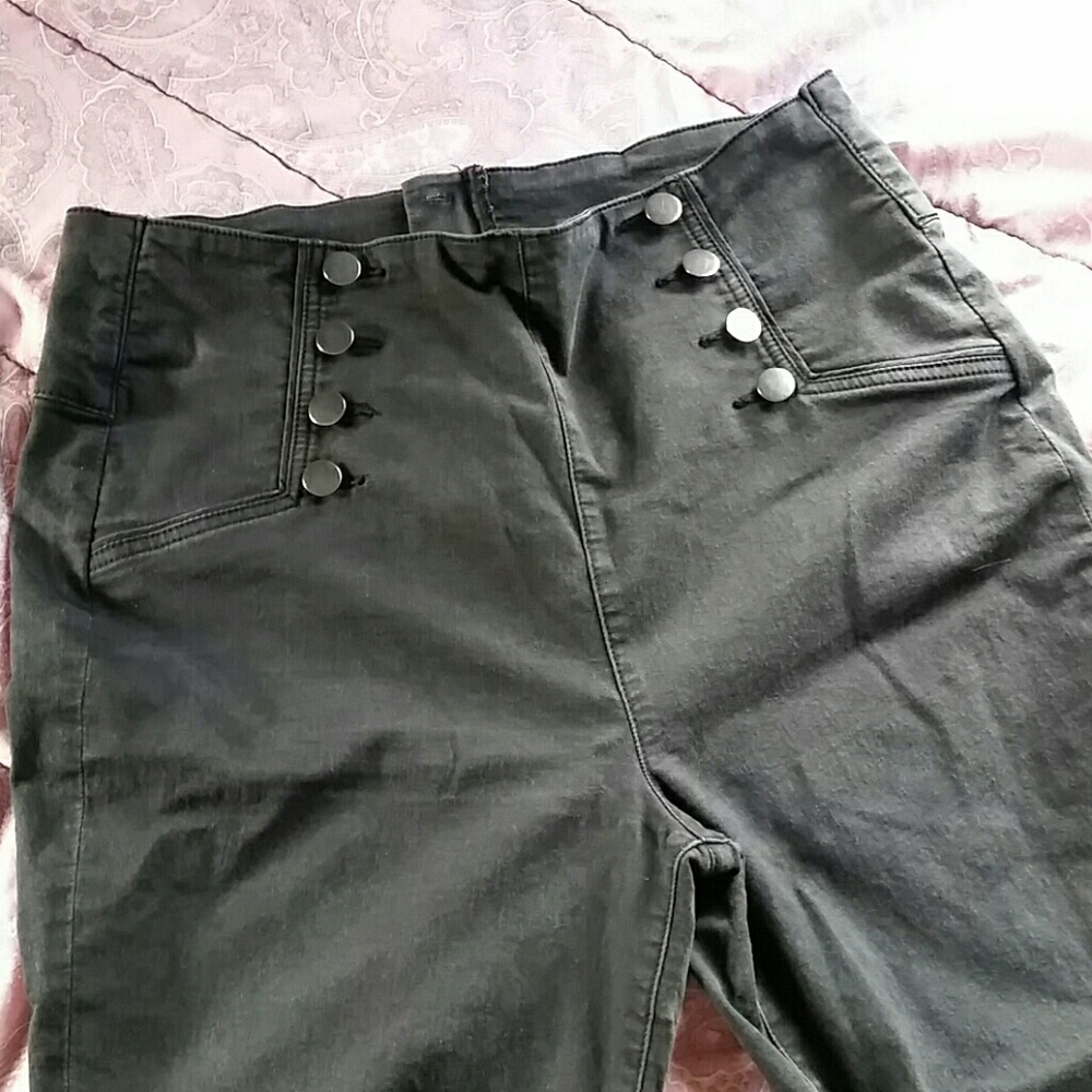 Forever 21 High-Waist Sailor Skinny Jeans