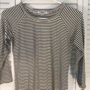 American Eagle Medium 3/4 Sleeve Striped Shirt
