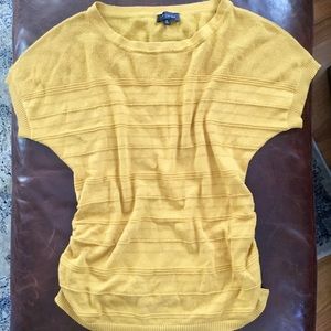 The Limited yellow cocoon short sleeve top