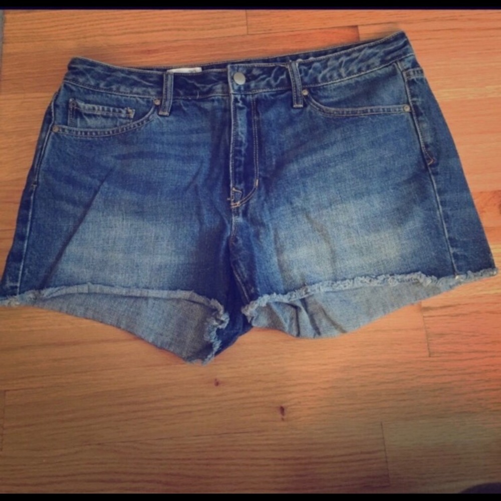 Gap jean denim shorts slim cut offs size 30