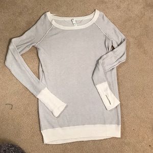 Gray/White Lululemon Sweater
