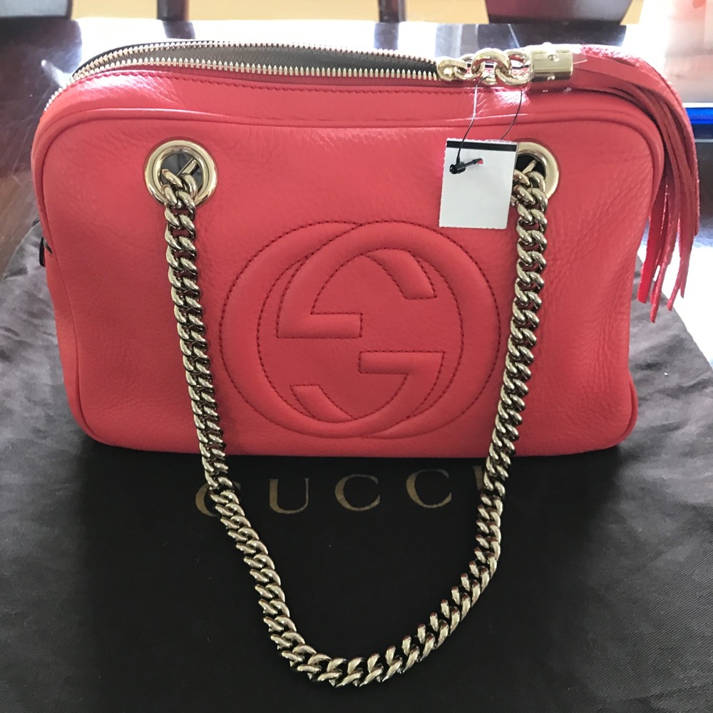 ❗️SOLD❗️❗️❗️Gucci soho double chain hand bag